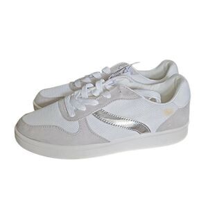 Old Navy Women's Size 6 White Silver Grey Classiz Sneakers